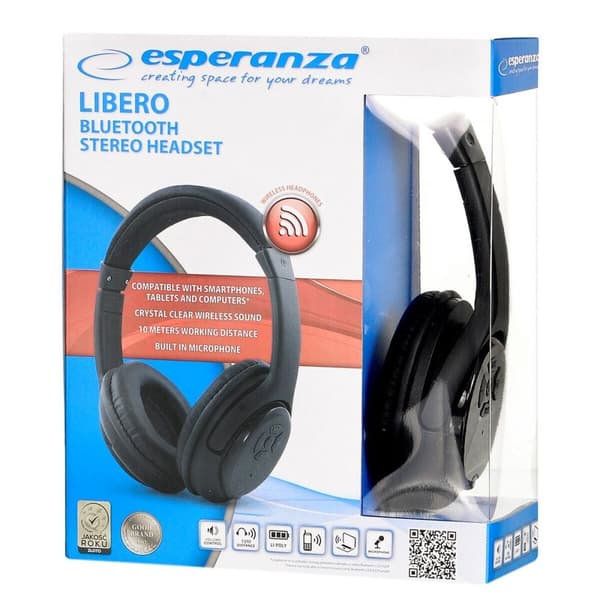 Hörlurar Esperanza Libero EH163K Svart