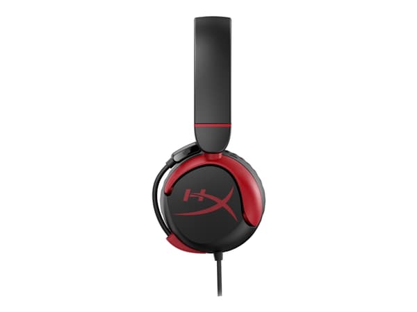 HyperX Cloud Mini - Headset - på örat - kabelansluten - aktiv brusradering - 3,5 mm kontakt - svart
