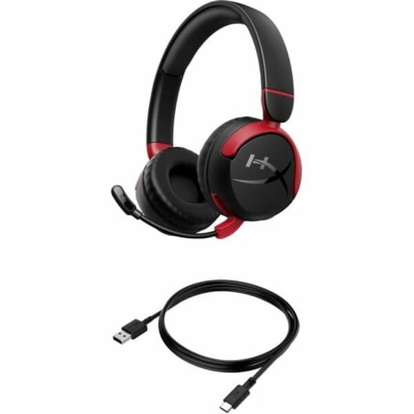 Spelhörlurar med mikrofon HyperX Cloud Mini Svart Barn