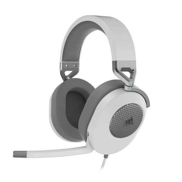 Kuulokkeet mikrofonilla Corsair HS65 SURROUND Valkoinen