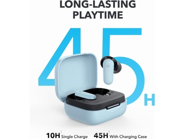 Soundcore P30i - True wireless-hörlurar med mikrofon - inuti örat - Bluetooth - aktiv brusradering - himmelsblå