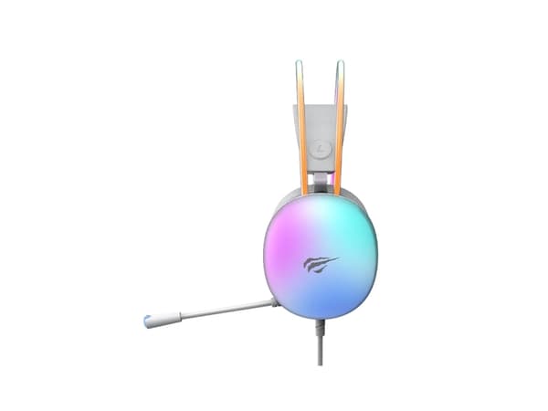 Havit 6939119064990, Ledningsført, Spil, 320 g, Hovedtelefoner, Hvid