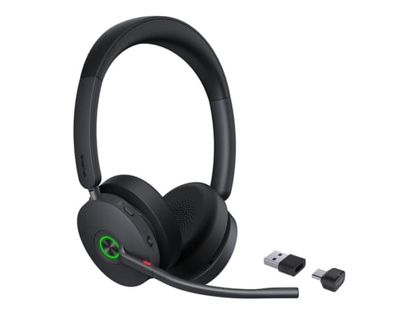 Yealink BH74 - Kuulokkeet - on-ear - Bluetooth - langaton - aktiivinen melunvaimennus - USB-C Bluetooth-sovittimen kautta - sertifioitu Microsoft Tea