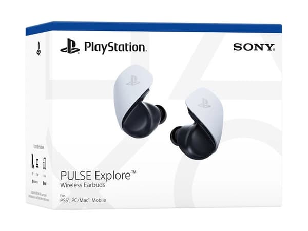 Sony PULSE Explore - True wireless-hörlurar med mikrofon - inuti örat - Bluetooth - vit