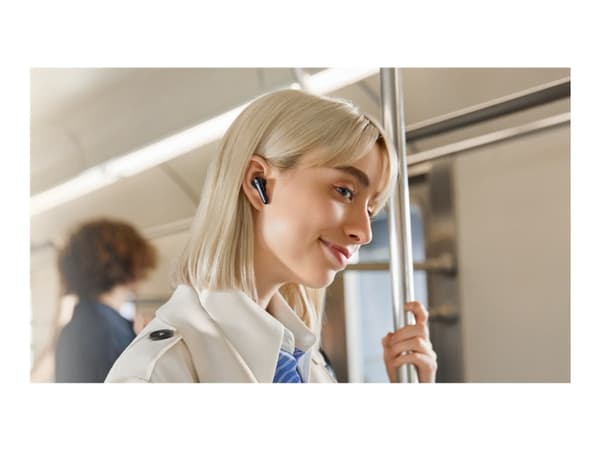 Soundcore Liberty 4 Pro - True wireless-hörlurar med mikrofon - inuti örat - Bluetooth - aktiv brusradering - svart