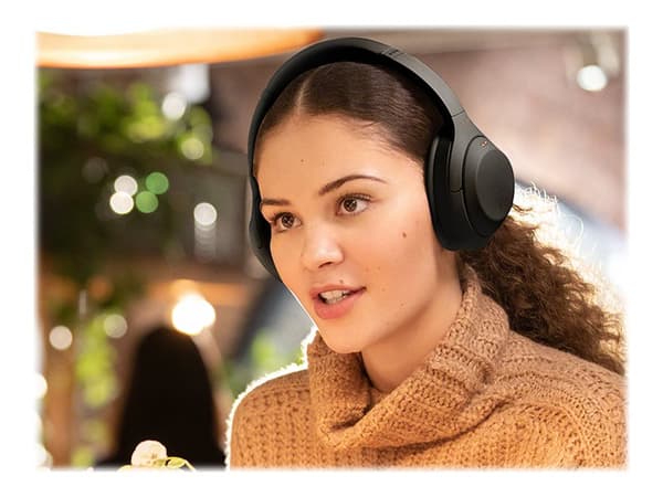 Sony WH-1000XM4 Trådlösa Hörlurar Med Mikrofon – Svart