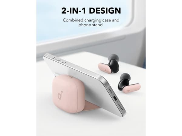 Soundcore P30i - True wireless-hörlurar med mikrofon - inuti örat - Bluetooth - aktiv brusradering - rosa