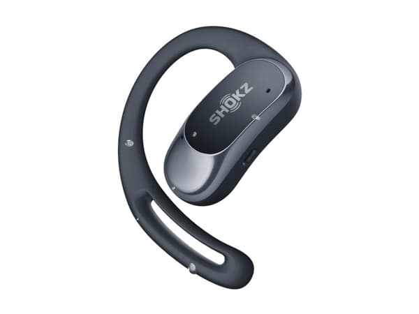 SHOKZ OpenFit Air - True wireless-hörlurar med mikrofon - öppet öra - montering över örat - Bluetooth - svart