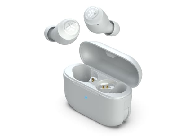 JLab Go Pop+, True Wireless Stereo (TWS), 20 - 20000 Hz, Samtale/Musikk/Sport/Hverdag, Hodetelefoner, Hvit