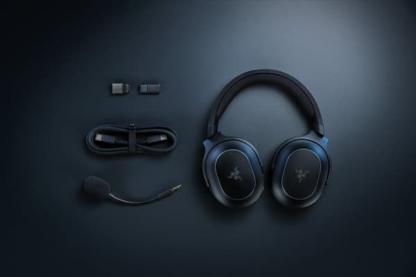 Razer Barracuda X - Headset - 7.1-kanals - fullstorlek - Bluetooth/radiofrekvens 2,4 GHz - trådlös - svart