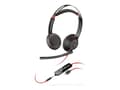 Miniatyrbilde 1 av 5: Poly Blackwire 5220 - Blackwire 5200 series - hodesett - on-ear - kablet - USB-C, 3,5 mm jakk - svart - Certified for Skype for Business, Cisco Jabbe