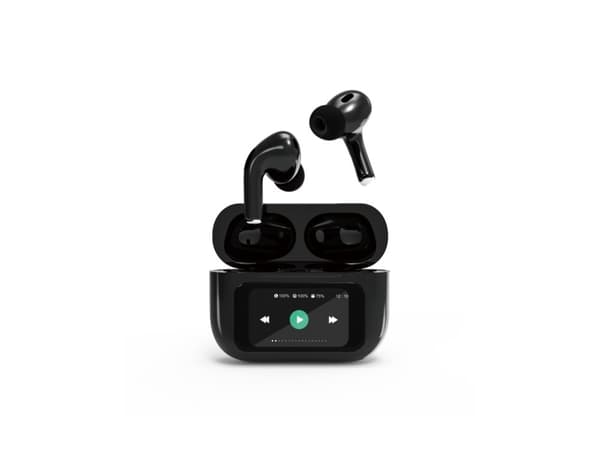 Gembird GMB Audio TWS-LCD-ANC-01-BK, Trådlös, Samtal/musik, 20 - 20000 hz, 66 g, Headset, Svart