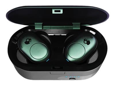 Skullcandy Push - True wireless-hodetelefoner med mikrofon - i øret - Bluetooth - svart, mørk grå