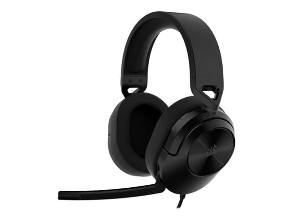 CORSAIR Gaming HS55 STEREO - Hodesett - full størrelse - kablet - 3,5 mm jakk - karbon