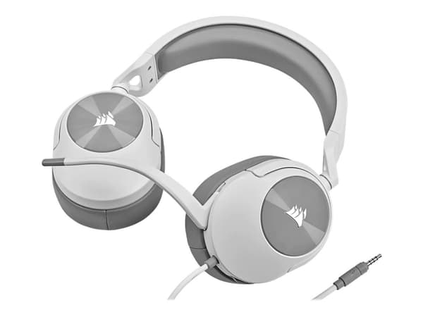 Corsair HS55 STEREO, Langallinen, Pelaaminen, 20 - 20000 Hz, 284 g, Kuulokkeet, Valkoinen