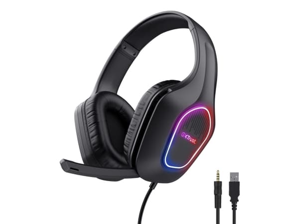 Trust GXT 416 ZIROX, Wired, Gaming, 20 - 20000 Hz, 290 g, Headset, Black