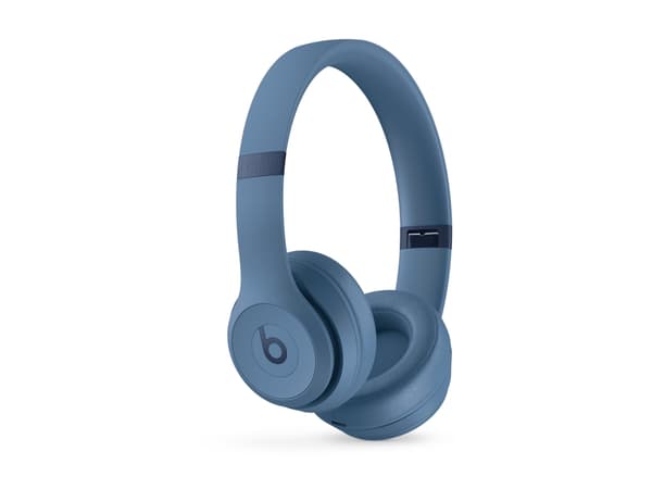 Beats Solo 4 - Kuulokkeet mikrofonilla. - korvassa - Bluetooth - langaton - 3,5 mm jakki, USB-C - kohinaneristys - liuskesininen