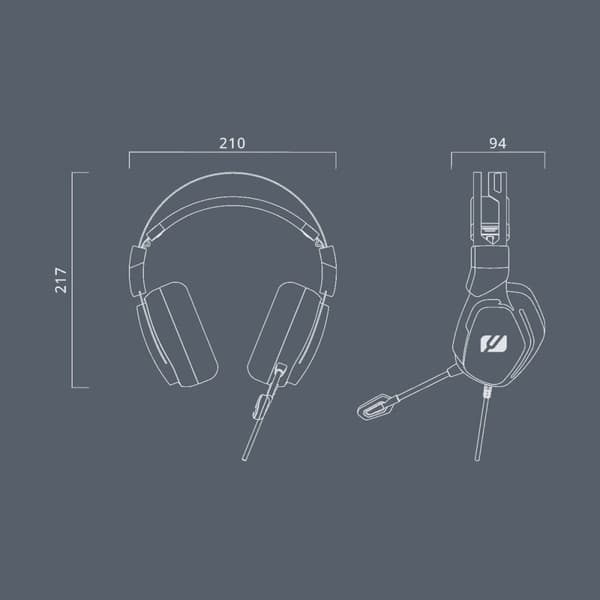Kuulokkeet Muse M-230 GH Musta