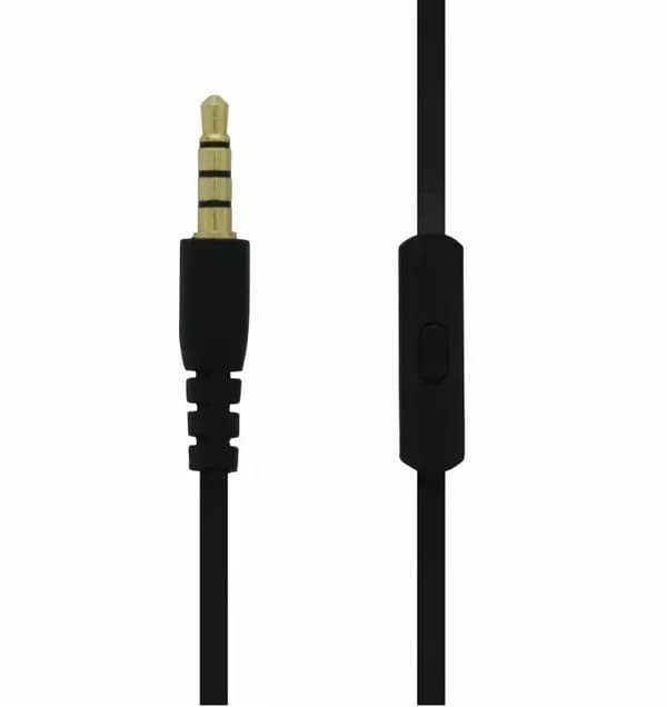 Øretelefoner, in-ear med mikrofon, Svart