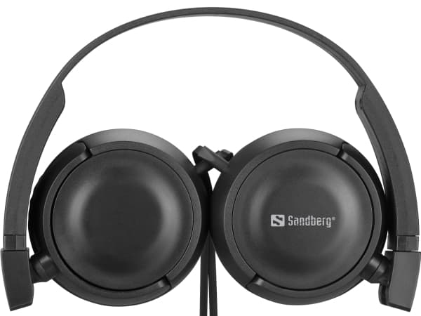 Sandberg Saver MiniJack HeadPhoneTravel, Kabel, Resor, 20 - 20000 hz, 137 g, Hörlurar, Svart