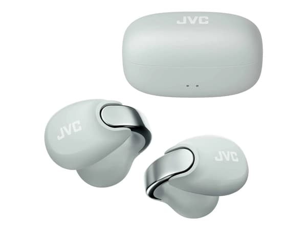 JVC HA-NP1T - True wireless-hodetelefoner med mikrofon - åpent øre - clip-on - Bluetooth - grå