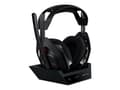 Miniatyrbilde 3 av 5: Logitech G Astro A50 - 5. generasjon - hodesett - full størrelse - Bluetooth / LIGHTSPEED - trådløs - svart