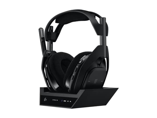 Logitech G Astro A50 - 5. generasjon - hodesett - full størrelse - Bluetooth / LIGHTSPEED - trådløs - svart