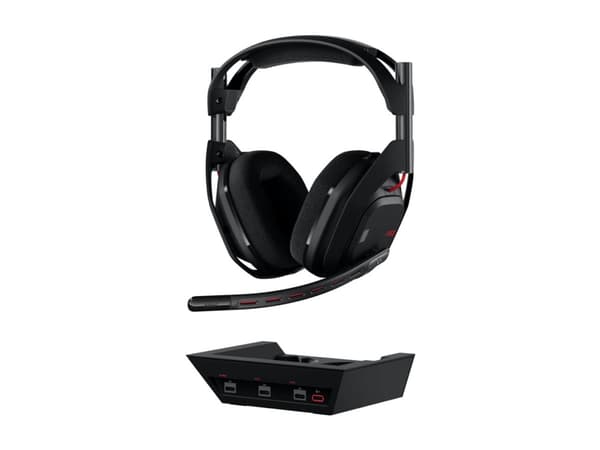 Logitech G Astro A50 - 5. generasjon - hodesett - full størrelse - Bluetooth / LIGHTSPEED - trådløs - svart
