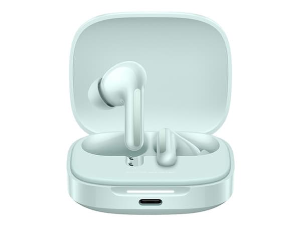 Xiaomi Redmi Buds 6 - True wireless-hörlurar med mikrofon - inuti örat - Bluetooth - aktiv brusradering - korallgrön