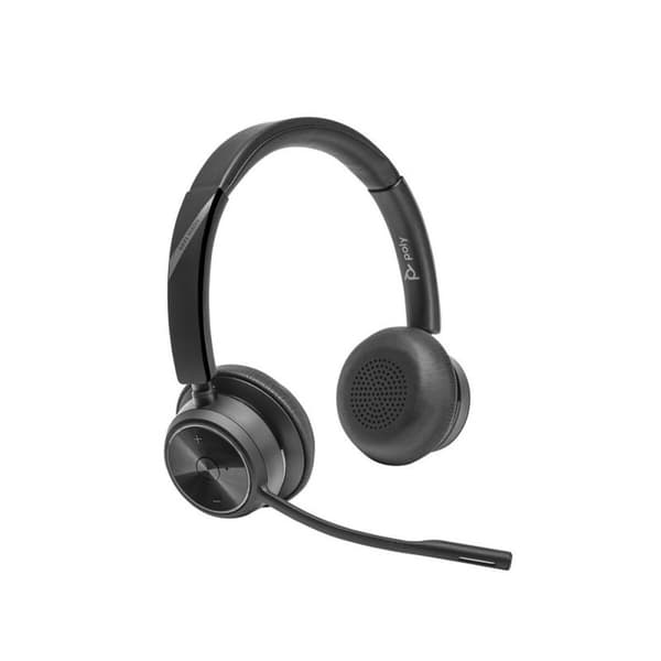 Kuulokkeet mikrofonilla Poly Savi 7420 Musta