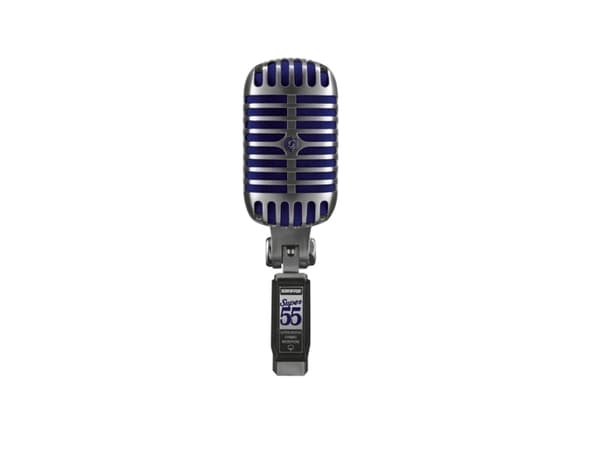 Shure SUPER 55, Studiomikrofon, 60 - 17000 Hz, 150 O, Superkardioide, Dynamisk, Koblet med ledninger (ikke trådløs)