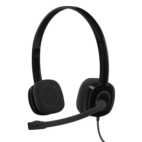 Kuulokkeet mikrofonilla Logitech H151 Musta