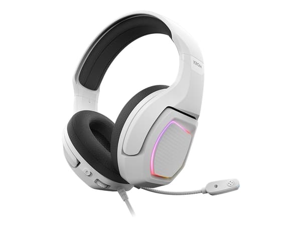Krom Kopa 7.1, Kabel, 20 - 20000 hz, Spela, 330 g, Headset, Svart, Vit