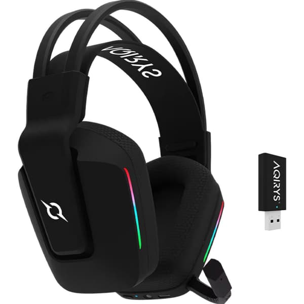 AQIRYS Dual Mode -kuulokkeet: Wirelles & BT+Wired ALYA V2.0 musta