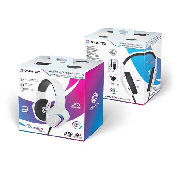 ONIVERSE Meteor Frost White hovedtelefoner