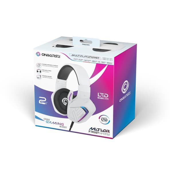 ONIVERSE Meteor Frost White hovedtelefoner