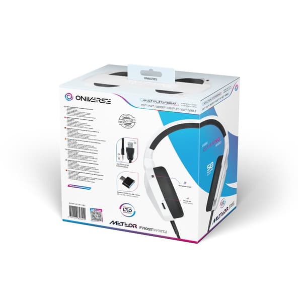 ONIVERSE Meteor Frost White hovedtelefoner