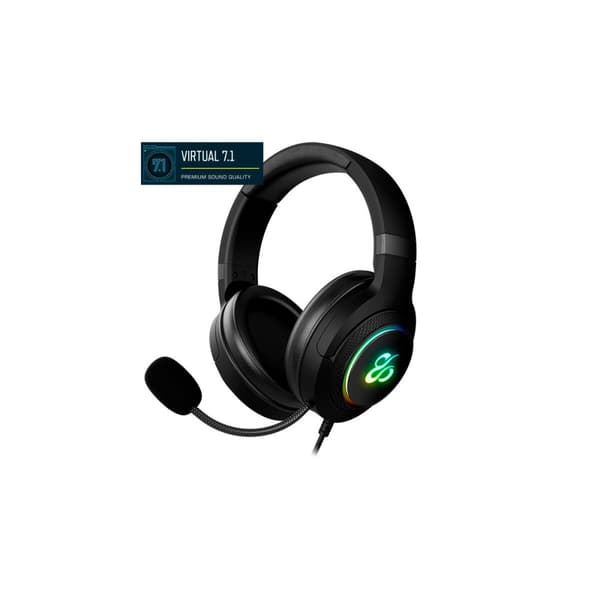 Hörlurar med Mikrofon Newskill NS-HS-SOBEK-71 Svart