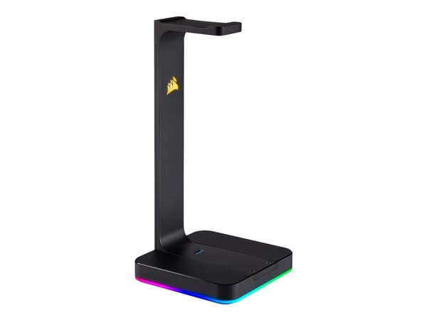 CORSAIR Gaming ST100 RGB Premium Headset Stand - Lydkort - 16-bit - 48 kHz - stereo - USB 3.1 Gen 1
