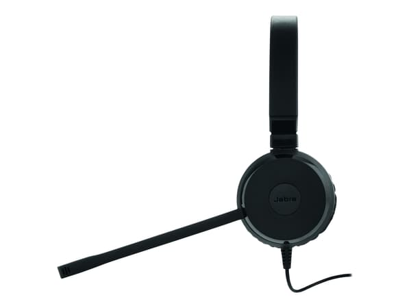 Jabra Evolve 30 II UC stereo - Headset - på örat - kabelansluten - USB-C, USB-A - ljudisolerande - Alcatel-Lucent-certifierad, Avaya-certifierad, Cer