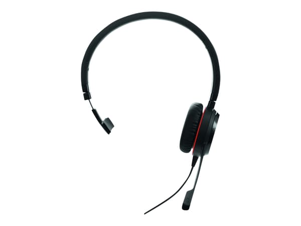 Jabra Evolve 30 II UC Mono - Headset - på örat - kabelansluten - USB-C, USB-A - ljudisolerande - Alcatel-Lucent-certifierad, Avaya-certifierad, Certi