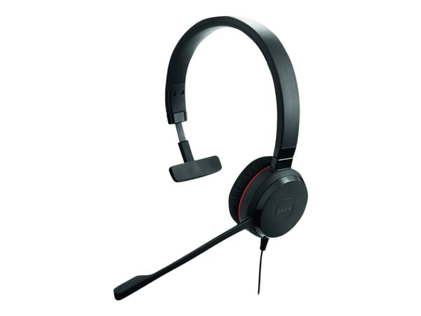 Jabra Evolve 30 II UC Mono - Headset - på örat - kabelansluten - USB-C, USB-A - ljudisolerande - Alcatel-Lucent-certifierad, Avaya-certifierad, Certi
