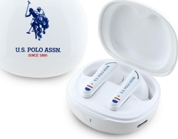 Us Polo Assn Hodetelefoner TWS US Polo DH Logo hvit