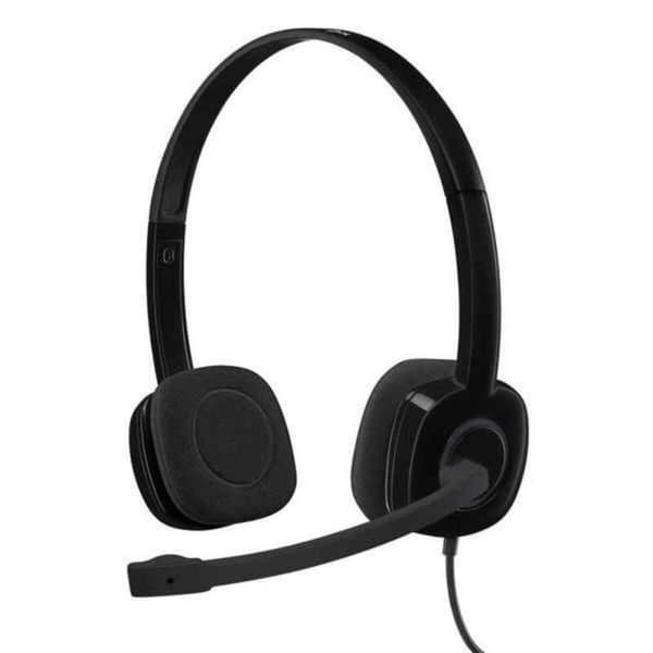 Hörlurar med Mikrofon Logitech H151 Svart