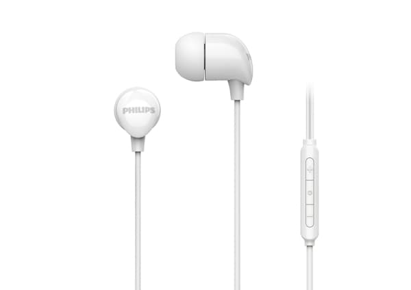Philips TAE2146WT/00, Koblet med ledninger (ikke trådløs), Samtaler/musikk, 20 - 20000 Hz, 14 g, Hodesett, Hvit