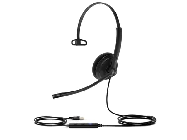 Yealink UH34 Lite Mono Teams, Koblet med ledninger (ikke trådløs), 20 - 20000 Hz, Kontor/kundesenter, 84 g, Hodesett, Sort