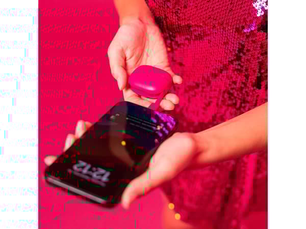 JLab Go Pop ANC, True Wireless Stereo (TWS), 20 - 20000 hz, Samtal/musik, Headset, Fuchsia