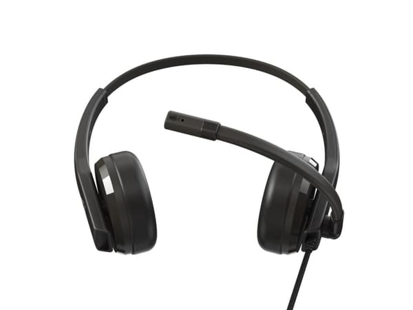 Creative HS-230 - Headset - på örat - kabelansluten - USB-A, 3,5 mm kontakt - svart