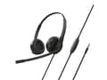 Miniatyrbild 2 av 5: Creative HS-230 - Headset - på örat - kabelansluten - USB-A, 3,5 mm kontakt - svart