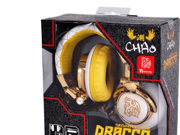 Tt eSPORTS DRACCO Signature, Hörlurar, Huvudband, Spela, Vit, 1,5 m, Kabel